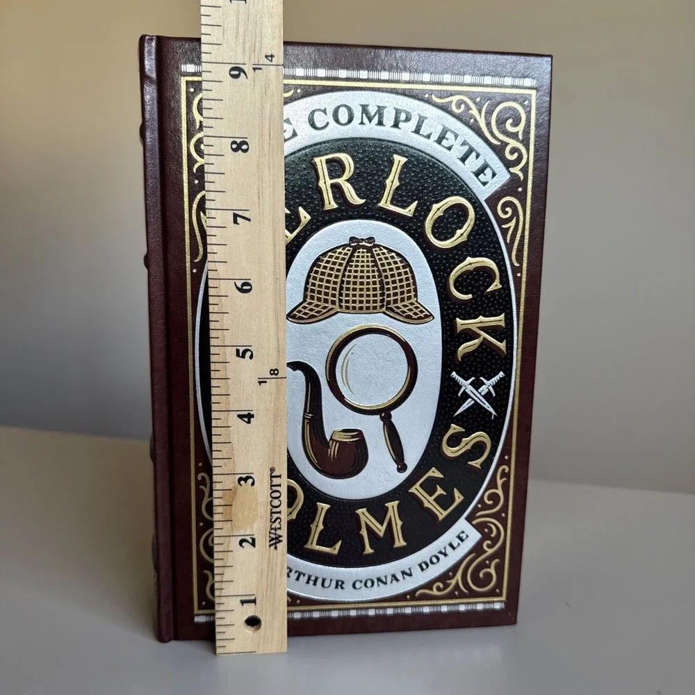 The Complete Sherlock Holmes by Sir Arthur Conan Doyle Leather Bound Hardcover